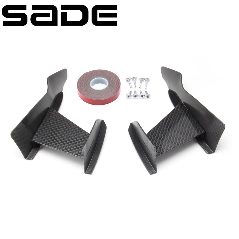 Universal Car Front Bumper Lip Diffuser Splitter Fins Body Spoiler