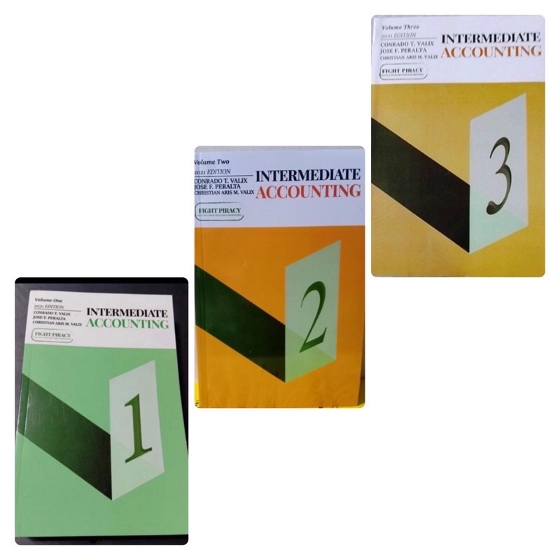 ♘INTERMEDIATE ACCOUNTING VOL.1 And VOL. 2 (2021 Edition By Valix ...