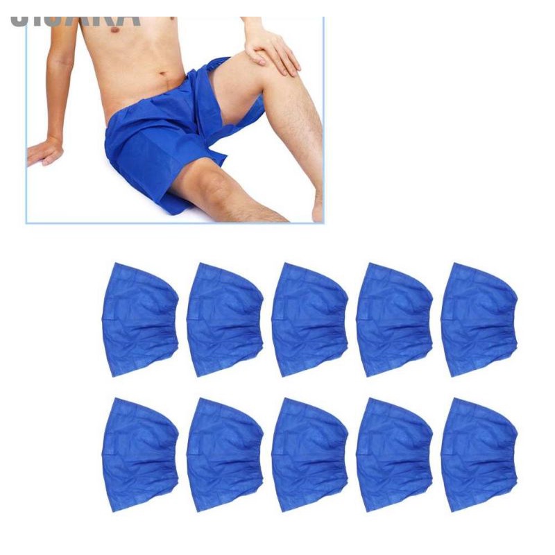 10pcs Disposable underwear men's shorts bath sauna massage sweat steam
