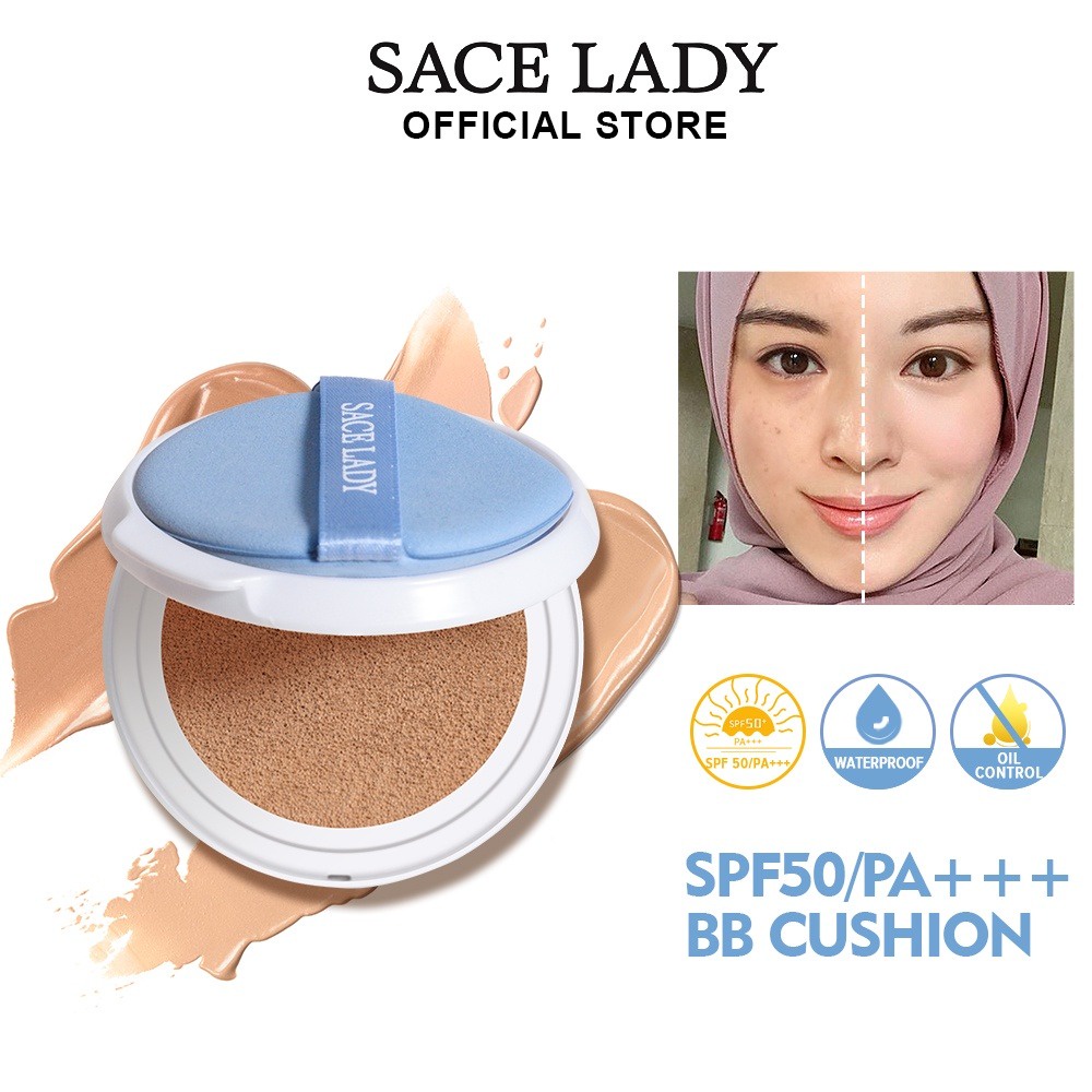 ⭐hot Sale⭐sace Lady Super Stay Compact Face Powder Flawless Oil Control ...