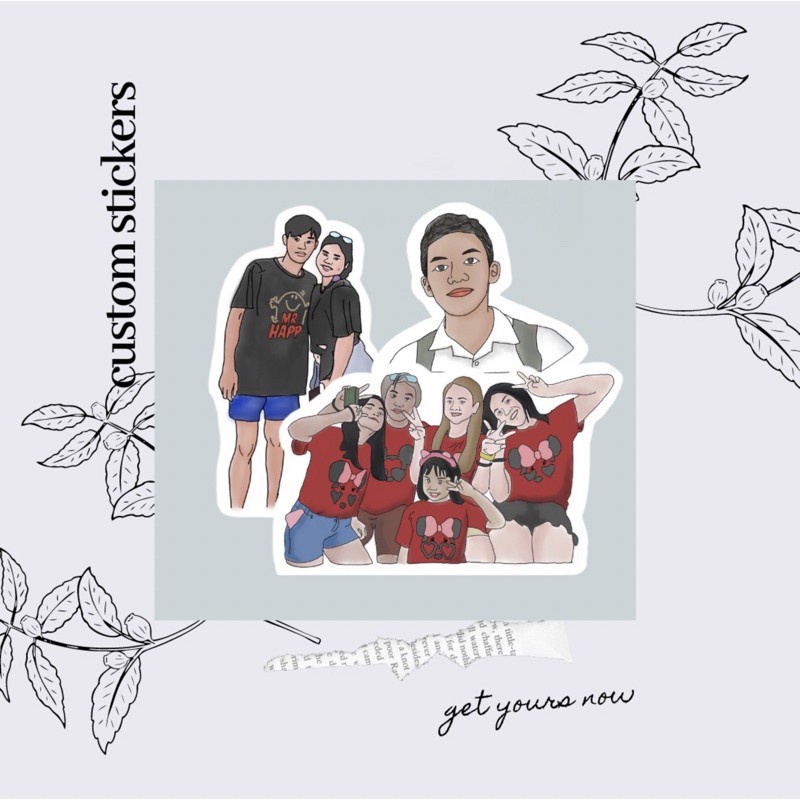 CUSTOM STICKER PHOTO DESIGN SET | Shopee Philippines