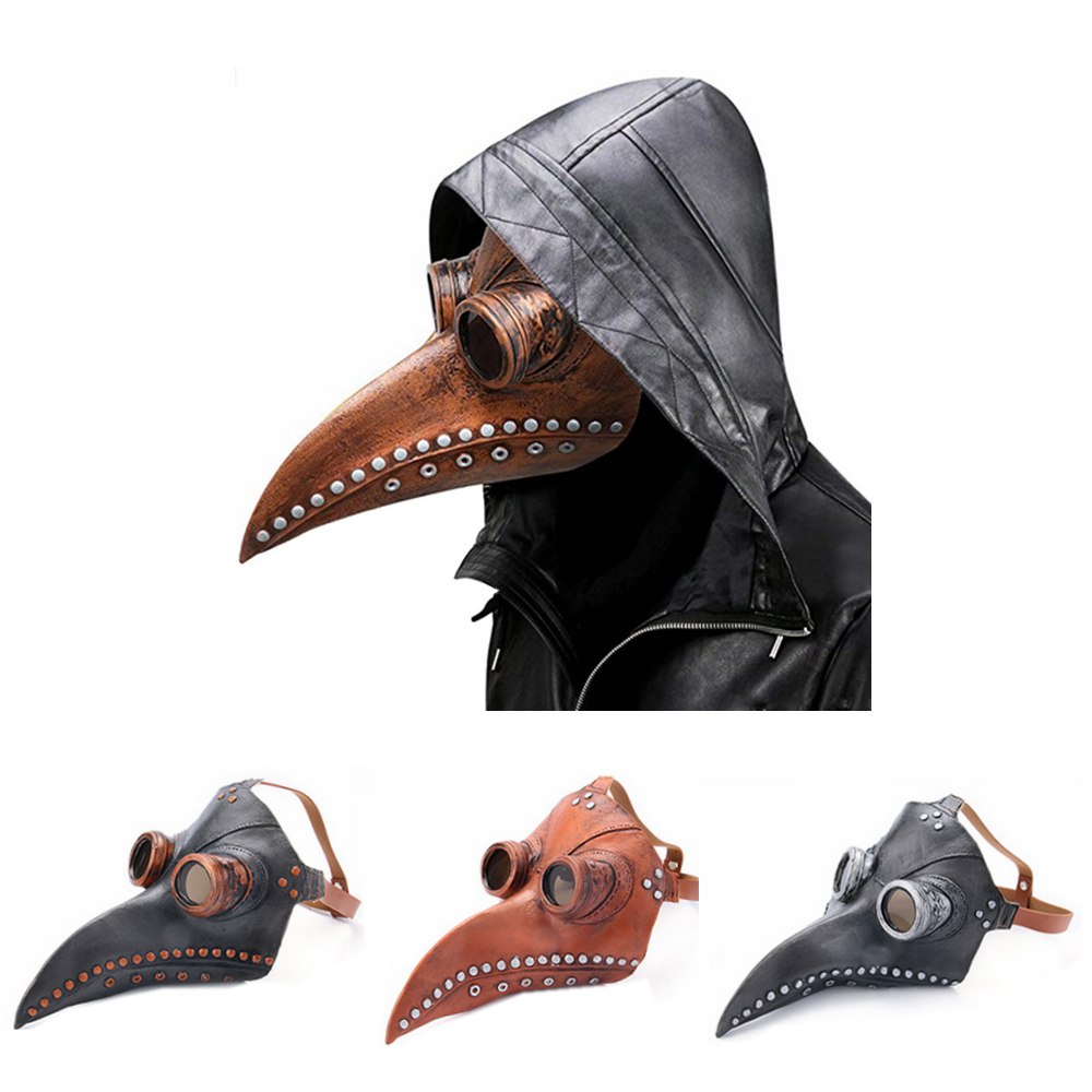 Plague Doctor Mask Long Nose Beak Cosplay Steampunk Punk Masks Helmet ...