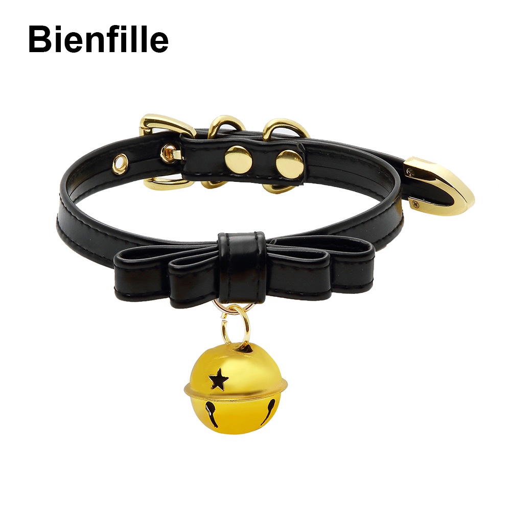 OZFM Cosplay Cat Neko Lover Halloween Jingle Bell Choker Collar Punk ...