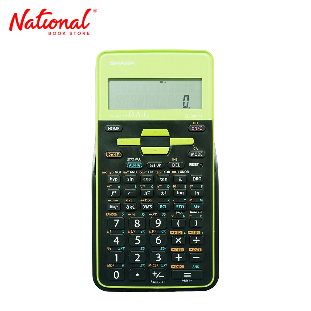 Sharp Scientific Calculator El531Thgr 273 Functions 2 Line Display Home