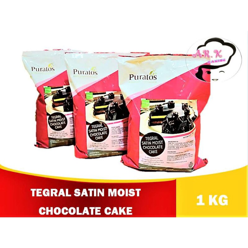 Puratos Tegral Satin Moist Chocolate Cake mix Premix 1kg Shopee