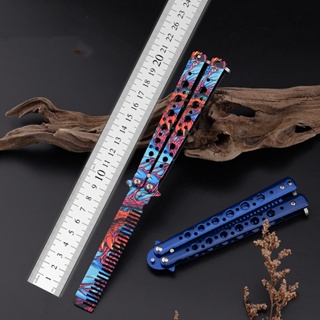 1pc POM Plastic Safety Durable Practice Butterfly Trainer Knife Toy