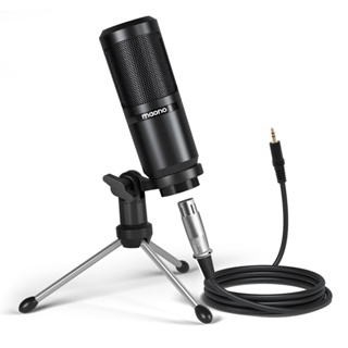 Mercase Professional USB Condenser Microphone, Full Metal Reverb  Noise-canceling Microphone, Plug And Play, Headphone Output And Volume  Control, Micro