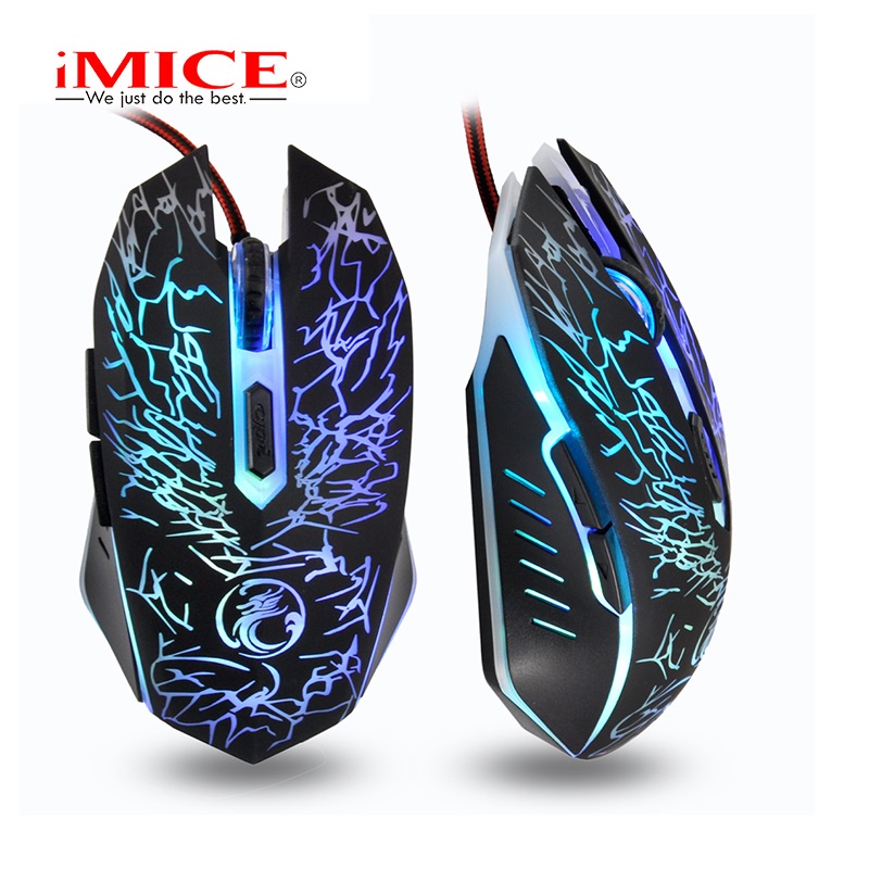 Mouse ☇IMICE 4 Button 1600 DPI Wired Mouse Ergonomic Design Mice for PC ...