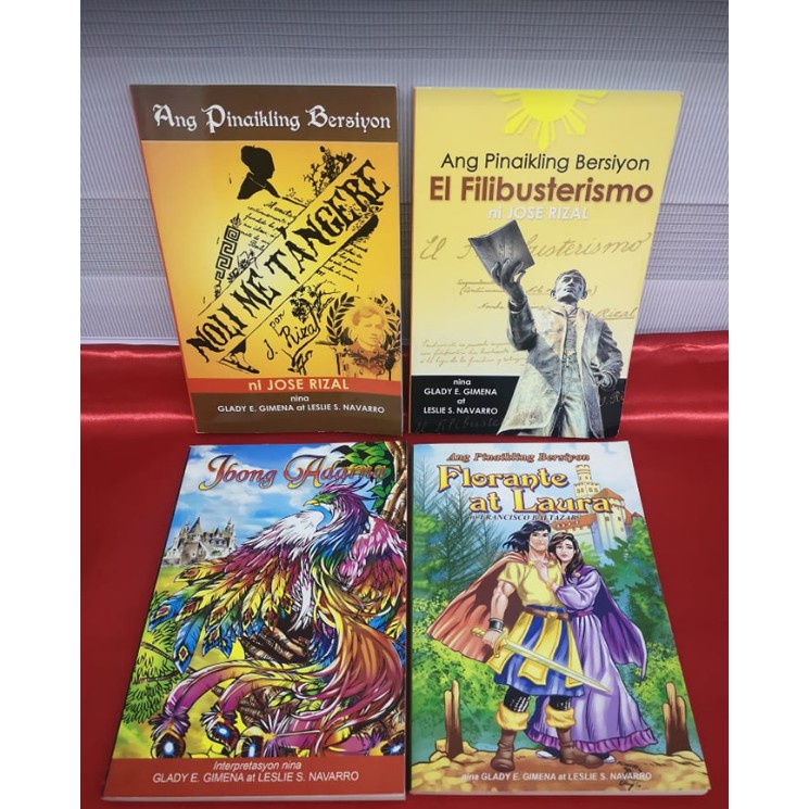 Books Noli Me Tangere Florante At Laura Ibong Adarna El Felibusterismo Shopee Philippines