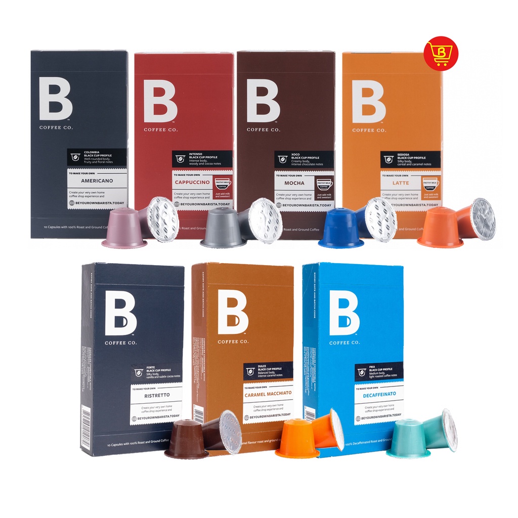 ☢B Coffee Co. Nespresso Compatible Capsule Packs (10 capsules) | Shopee ...
