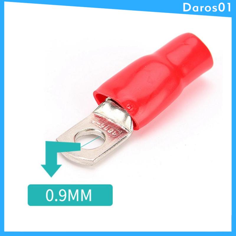 100Pcs Copper Tube Terminals Battery Welding Cable Lug Ring Crimp