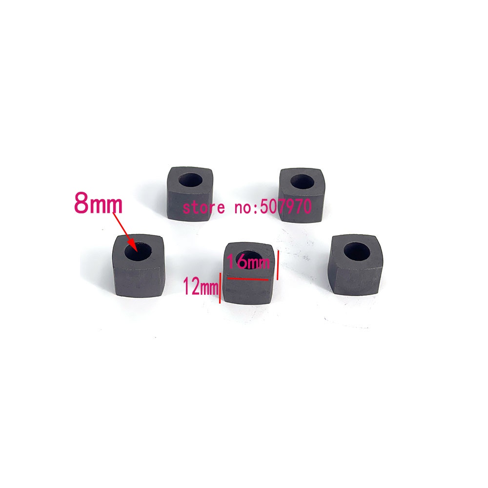 EDM Tungsten Conductive Carbide Block L16*W16*H12*Inner Hole8mm for CNC