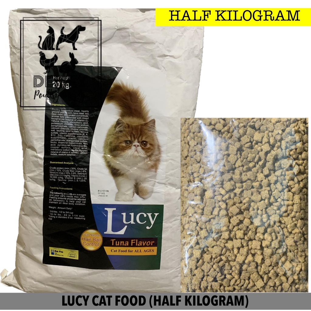 LUCY CAT FOOD FOR ALL LIFE STAGES TUNA FLAVOR HALF KILO