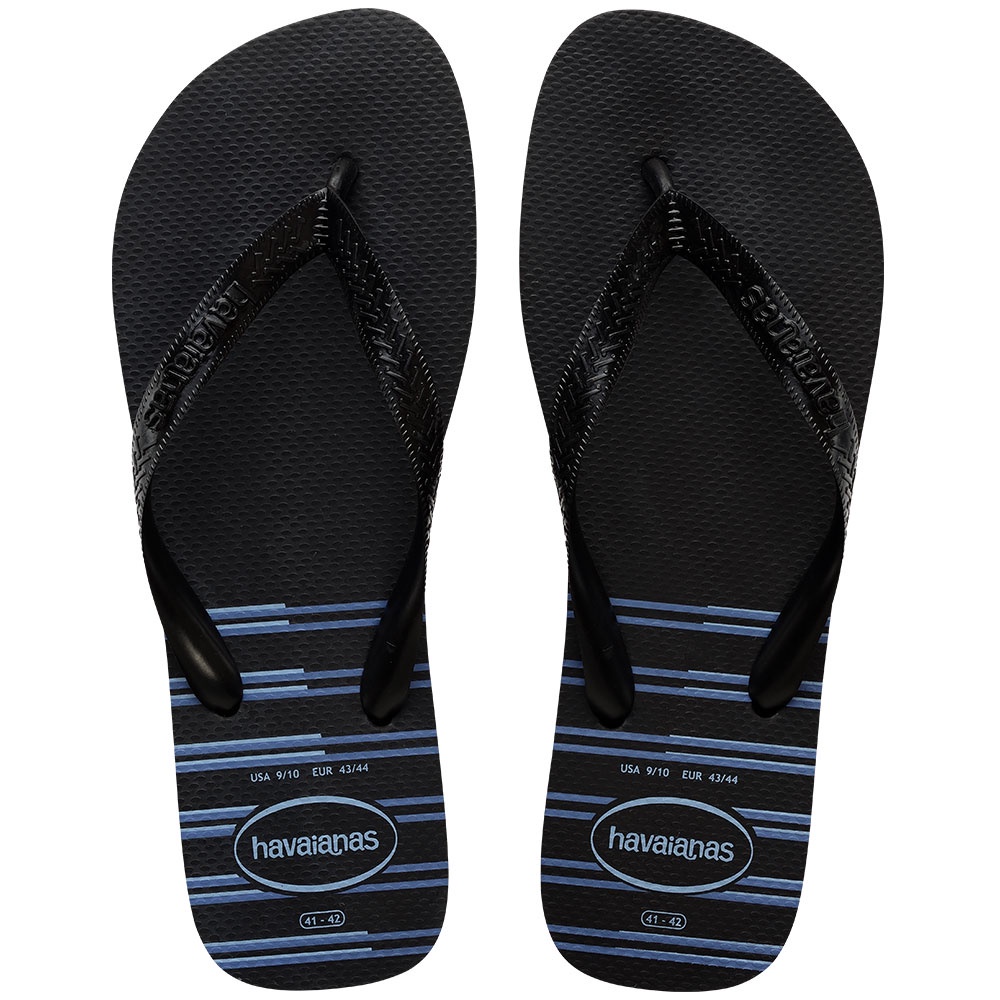 Havaianas black and blue on sale