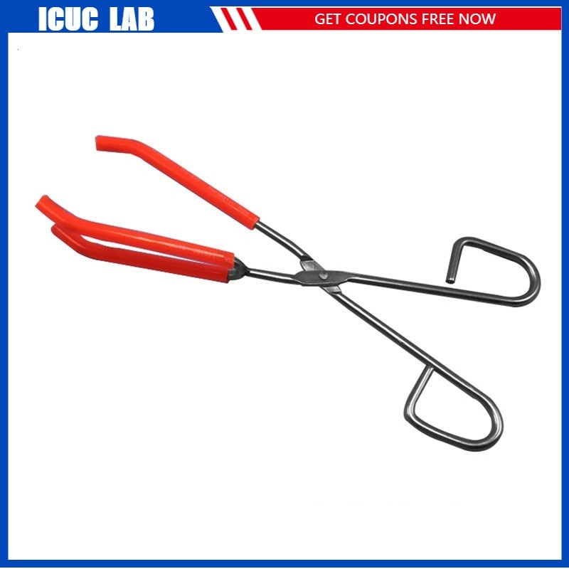 Stainless Steel Laboratory Beaker Tongs Clip Plier Teaching Instrument ...