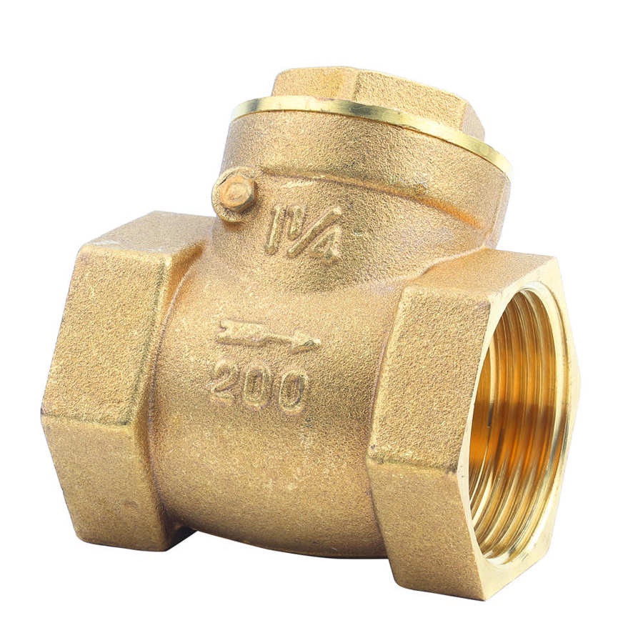 Actuator Ball Valve Dn32 Dn40 Dn50 Female Thread Brass Non Return Swing Check Valve 232psi