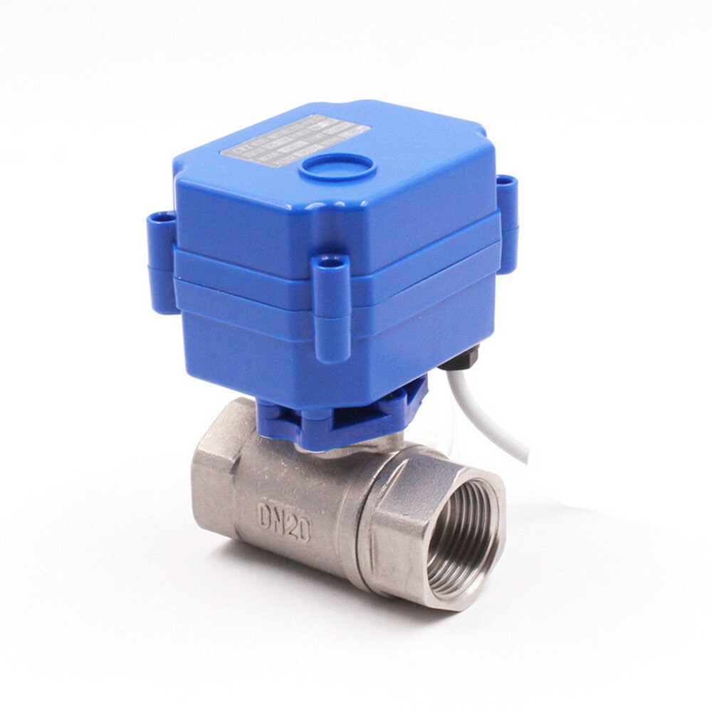 DN20 2 Way Motorized Ball Valve Electric Actuator for Air Conditioning