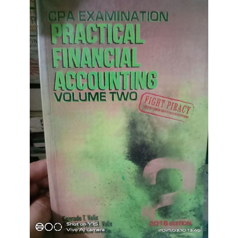 ☏CPA EXAMINATION PRACTICAL FINANCIAL ACCOUNTING VOLUME TWO 2018 ...