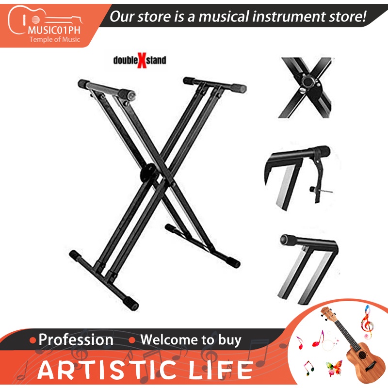 Piano Keyboard Stand Organ Stand Double X Type Piano Holder Shopee