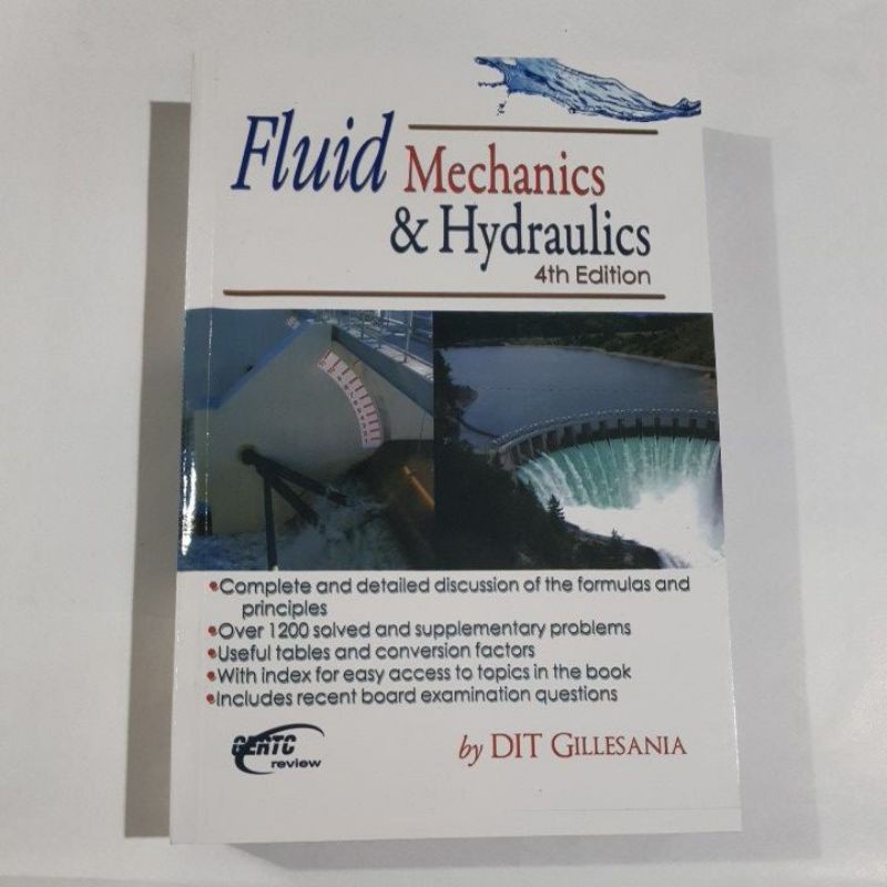 FLUID MECHANICS & HYDRAULICS (fourth edition) Shopee Philippines