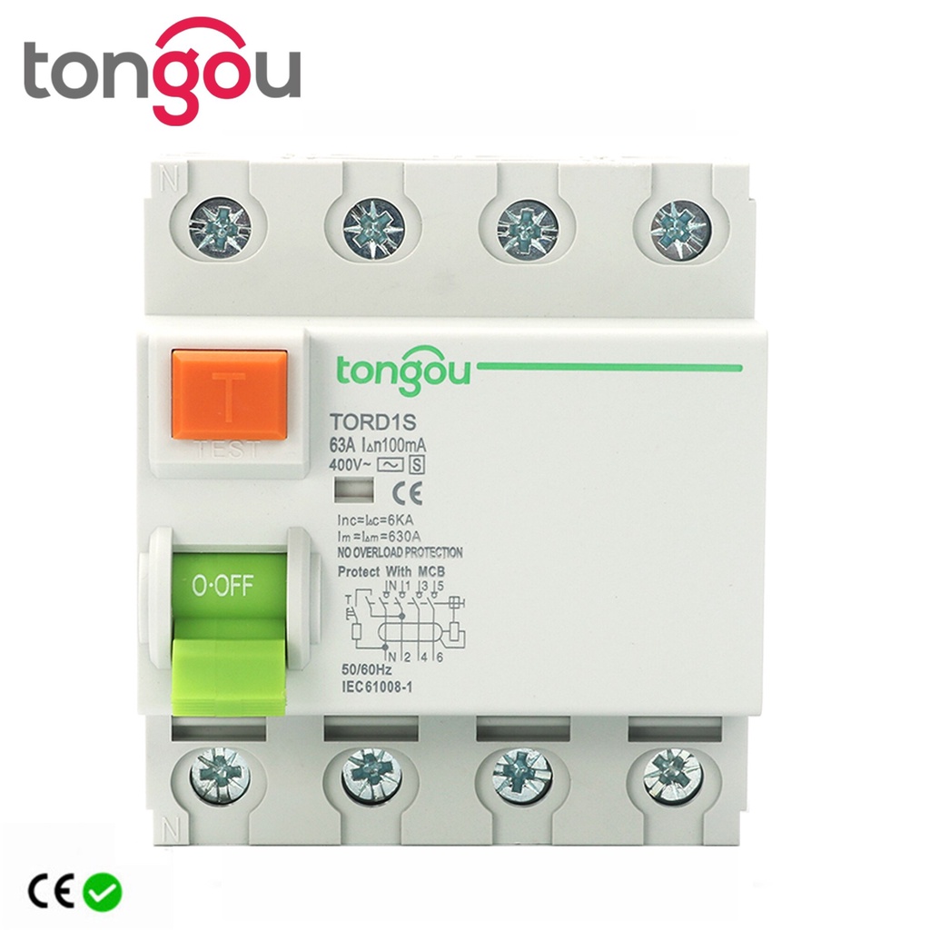 S Type Differential Switch RCCB Time Delayed RCD ELCB Delay Type