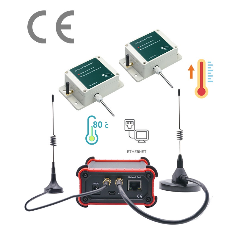 ★433 MHz Wireless Temperature Sensor measuring instruments lorawan ...