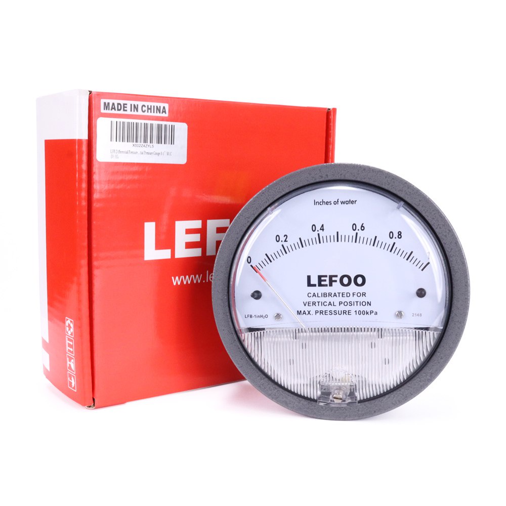 LEFOO LFB micro air differential pressure meter manometer pressure ...