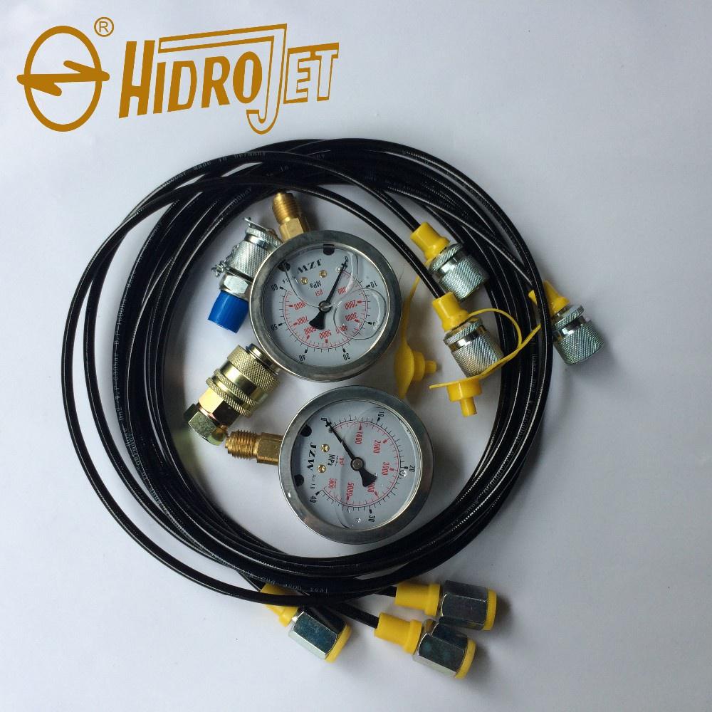 Precise excavator pressure gauge hydraulic pressure test kit | Shopee ...