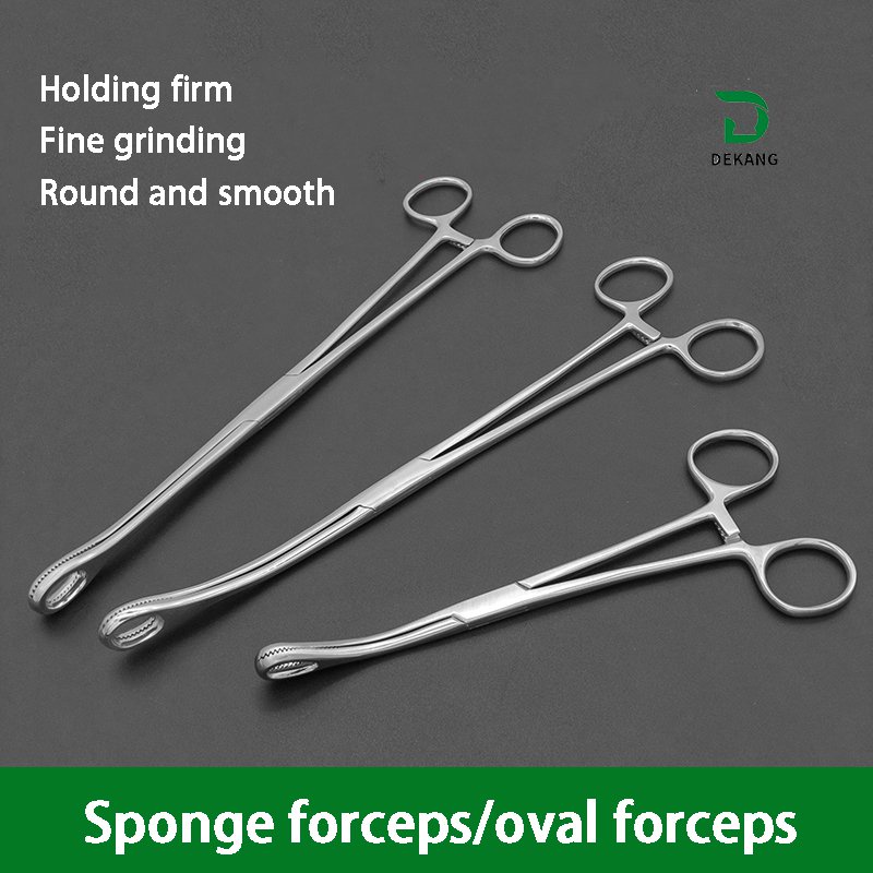 Stainless Steel Sponge Forceps Round Egg Forceps Tissue Surgical Cotton
