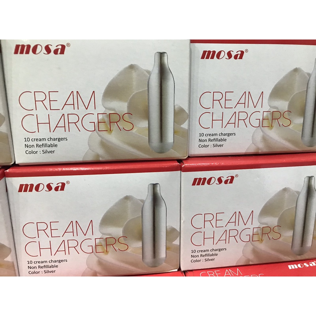 ☃Mosa Cream Charger [10 Charges/ Box] for Whip Cream Dispensers
