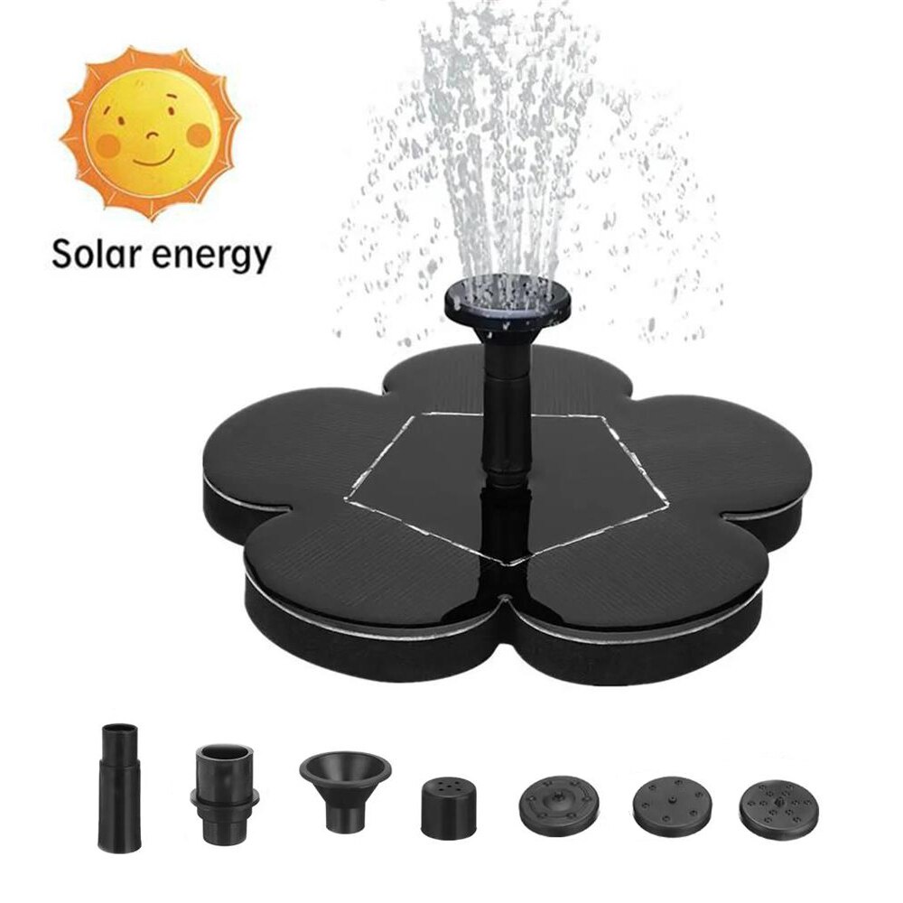 7V 1.5W Solar Water Pump Fountain Garden Floating Plants Watering Power