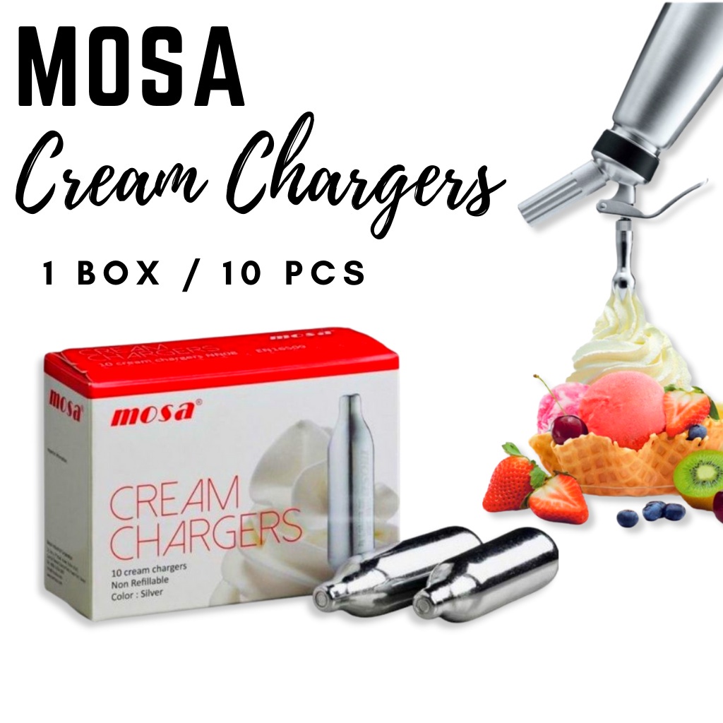 COD] Mosa Cream Chargers / HO Cream Chargers for Whip Cream Dispensers