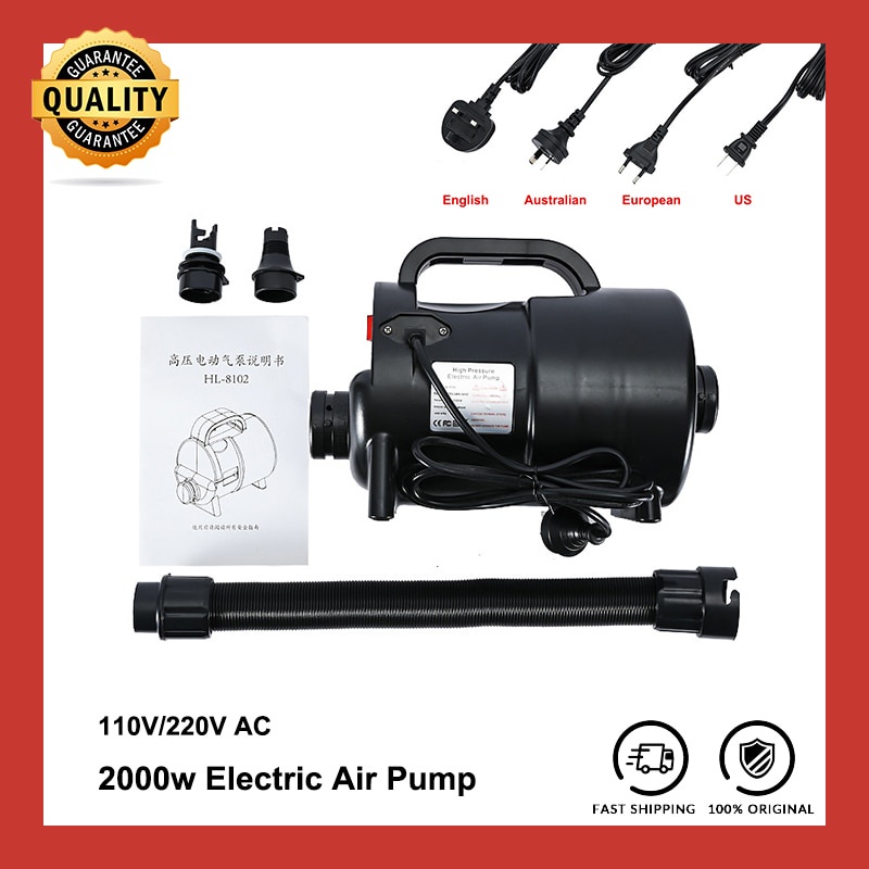 2000W High Pressure Electric Air Pump Dual Use Inflator Deflator for