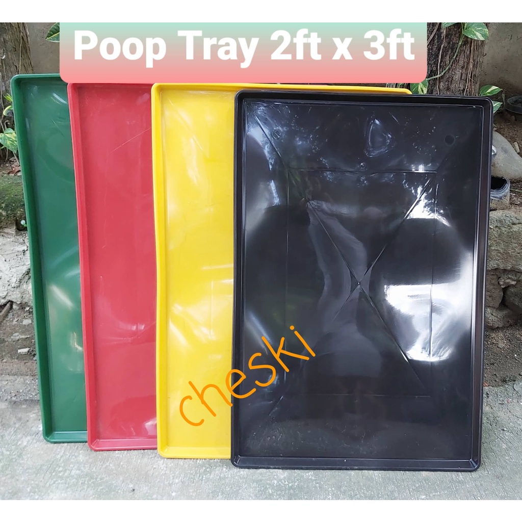 ☃ Plastic Poop Tray 2x3 Heavy Duty, Pooptray 2x3, tray 2ft x 3ft for pets, dog, dog cage, rabbit
