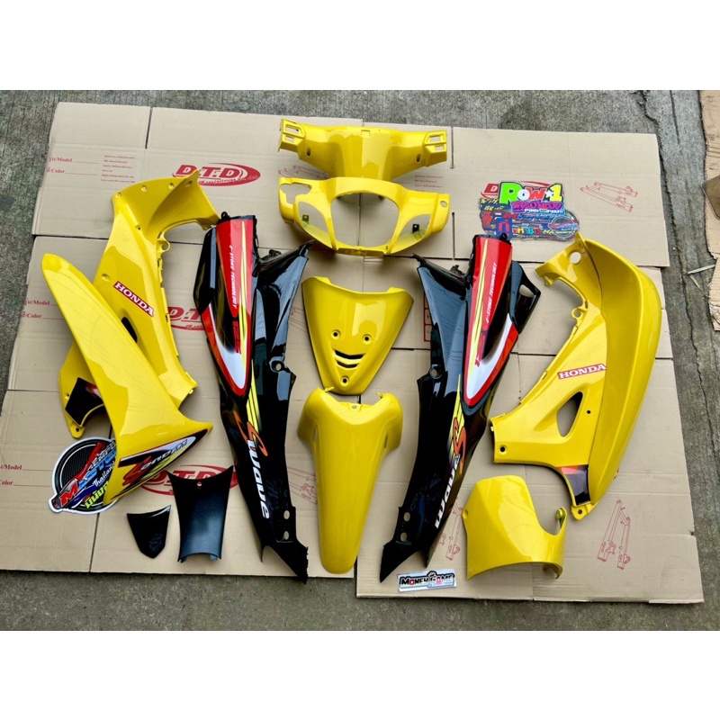 13pcs Honda Wave S 125 fairing kaha bilugan body kits with decals ...