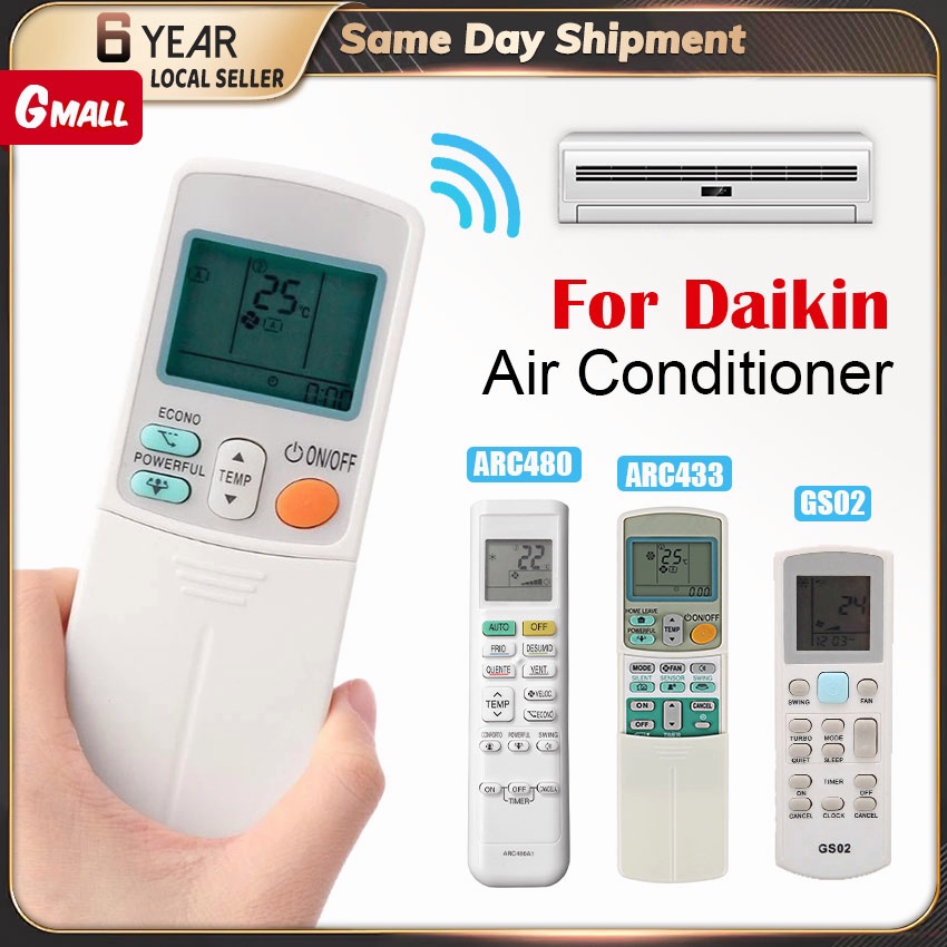 Universal Remote Control for DAIKIN Air Conditioners: ARC480A1 ...