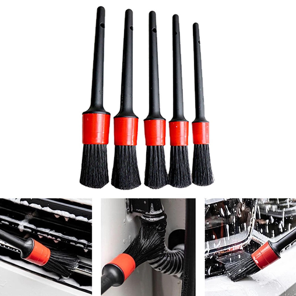 1/ 5pcs Car Detail Brush Car Brushes Auto Detailing Brush Set for