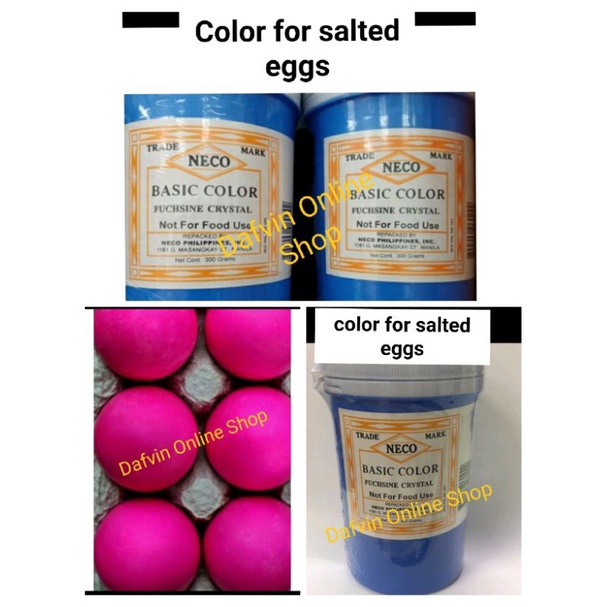 ♟NECO FUCHSINE CRYSTAL, 300 GRAMS, COLOR FOR SALTED EGGS | Shopee ...