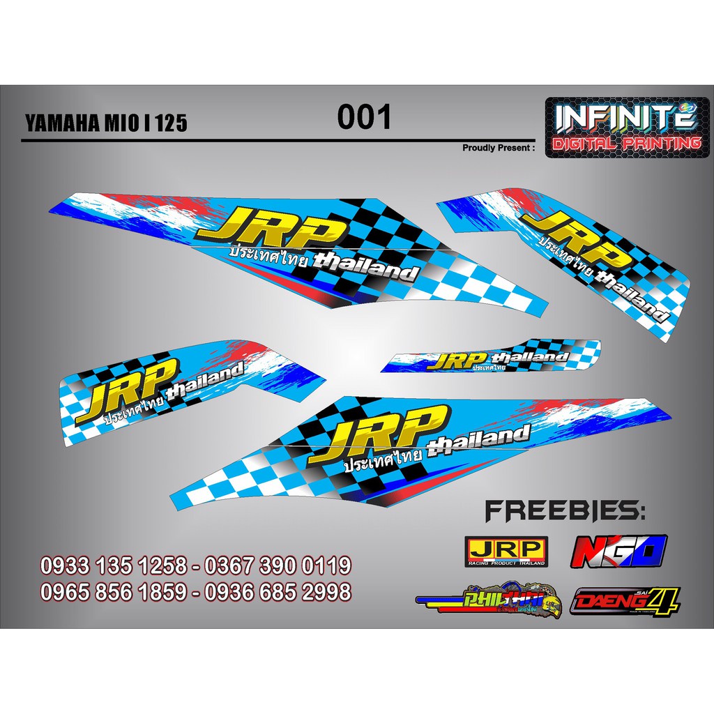 Mio i 125 Decals Jrp Thailand | Shopee Philippines