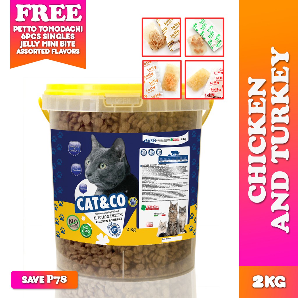 Cat & Co Exclusive Treat Premium Cat Food 2kg with Free 6pcs Jelly Mini