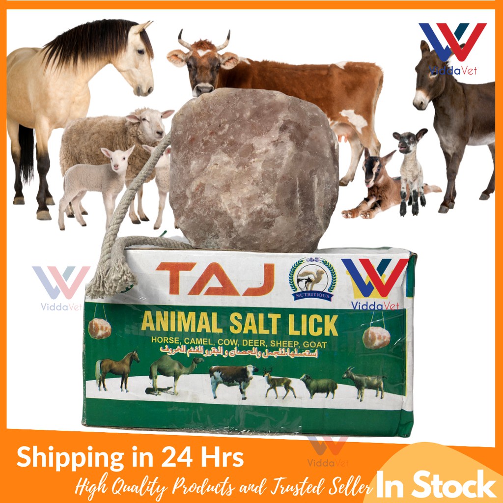 Himalayan Animal Licking Pink Salt Lick Horse Cattles Goats Sheep Pure