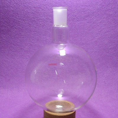 ScienceEquip 2000ml 2-Neck Round Bottom Boiling Flask – Borosilicate Glass, 24/29 Sockets