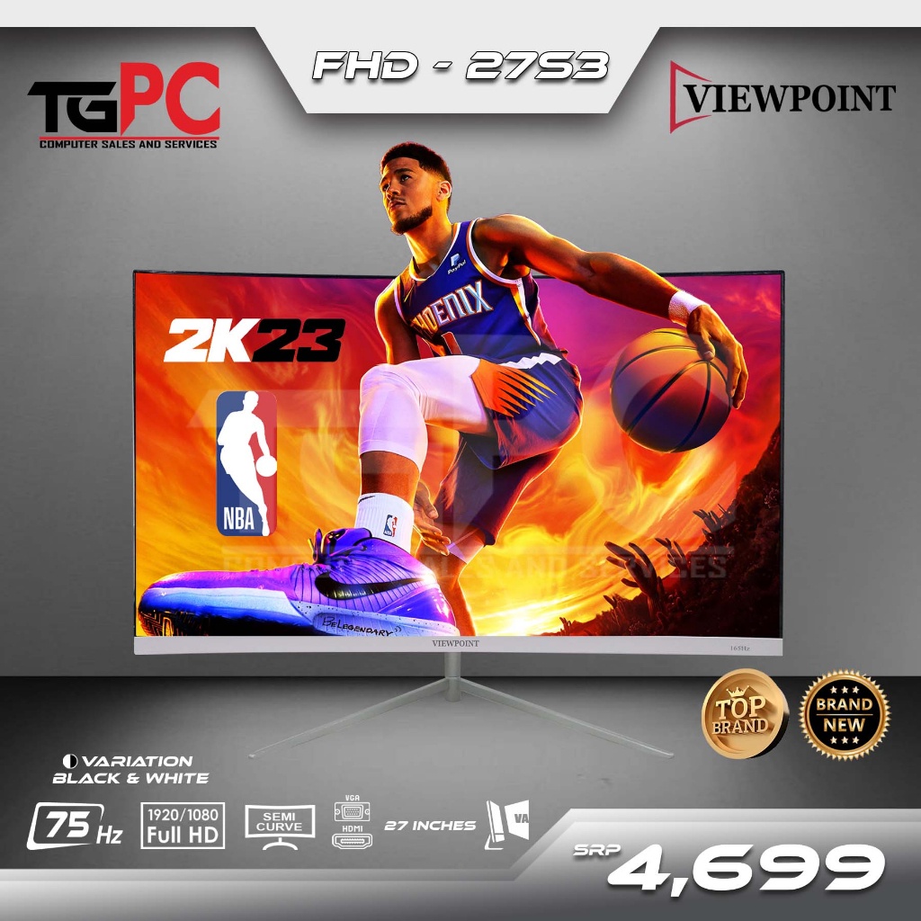 Monitor Viewpoint 27 inch 75hz Semi Curve Gaming Monitor | Viewpoint ...