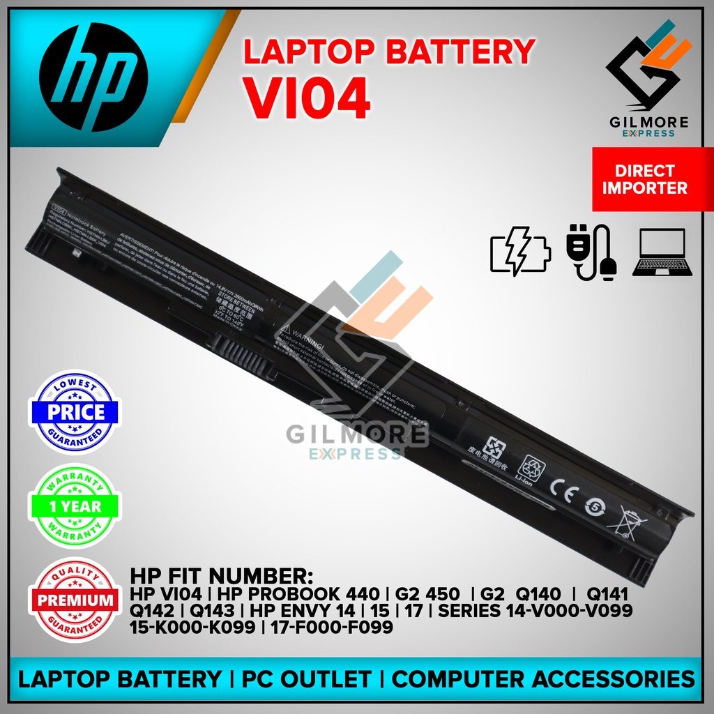 【Hot Sale】VI04 HP LAPTOP BATTERY REPLACEMENT HP ENVY 14 / 15 / 17