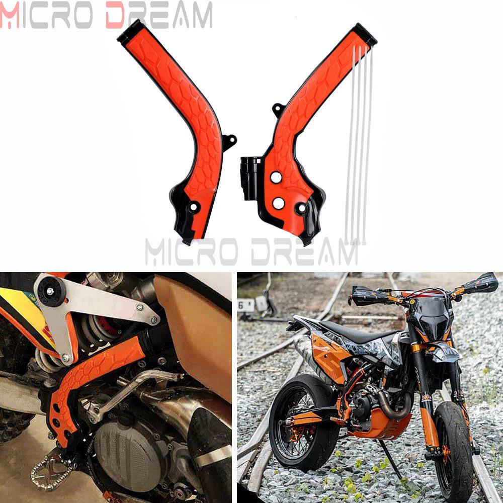 Polisport KTM Husqvarna Frame Guards SX SXF TC FC 2016 - 2018 SX TC 250 2017 - 18 EXC EXCF TE FE 17 - 2019, Black main image 0