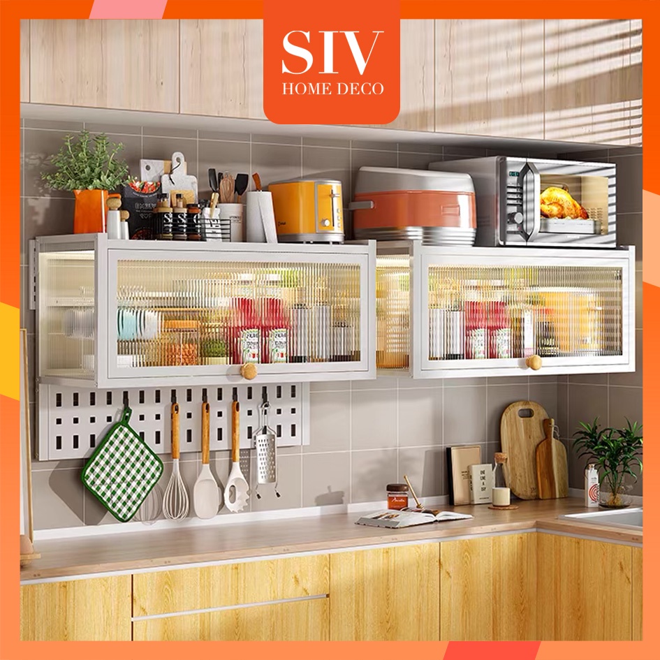SIV Hanging Kitchen Cabinet Wall Mounted Storage Cabinet Spice Rack ...
