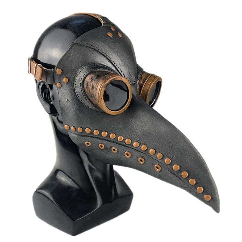 Halloween Plague Doctor Bird Mask Long Nose Beak Cosplay Steampunk ...