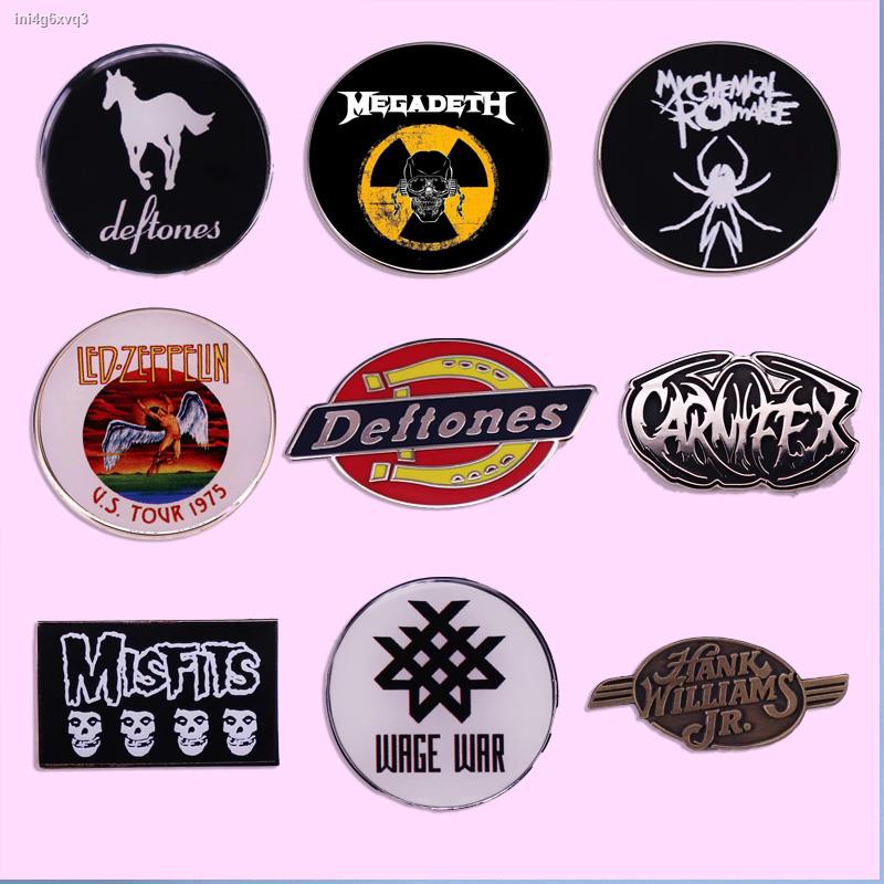 HOT∏☸Fashion American Rock Band Brooch Deftones Pin Punk Music Badge ...