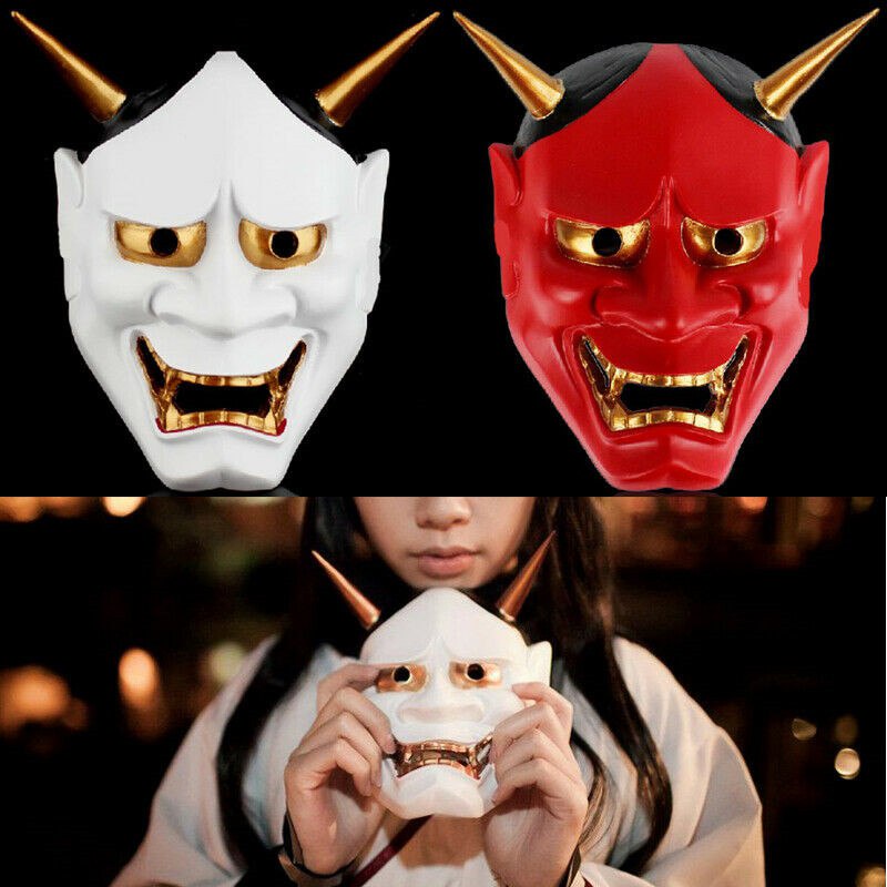 Japanese Ghost Hannya Halloween Masquerade Cosplay Party Horror Ghost