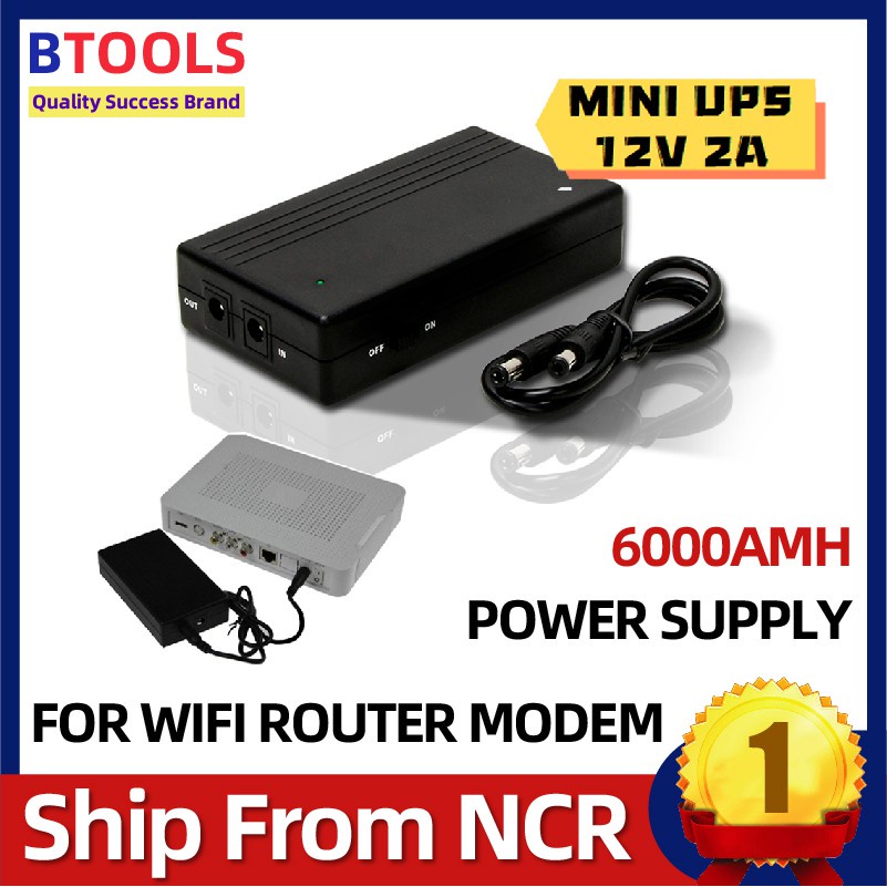 Mini DC UPS For Wifi Modem Portable Mini UPS 12V 9V Mini UPS 12V 2A/12V ...